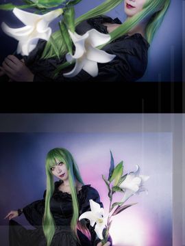 《叛逆的鲁路修》C.C.女王礼服 C O S P L A Y_COS 反叛的鲁路修 C.C. 遇见你之前，我一直是死的。 (4)