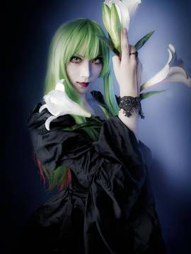 《叛逆的鲁路修》C.C.女王礼服 C O S P L A Y_COS 反叛的鲁路修 C.C. 遇见你之前，我一直是死的。 (6)