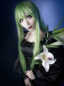 《叛逆的鲁路修》C.C.女王礼服 C O S P L A Y_COS 反叛的鲁路修 C.C. 遇见你之前，我一直是死的。 (7)