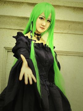 《叛逆的鲁路修》C.C.女王礼服 C O S P L A Y_COS 反叛的鲁路修 C.C. 遇见你之前，我一直是死的。 (9)