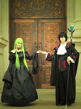 《叛逆的鲁路修》C.C.女王礼服 C O S P L A Y_COS 反叛的鲁路修 C.C. 遇见你之前，我一直是死的。 (12)