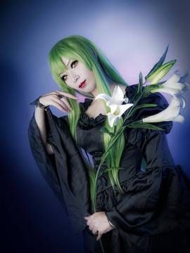 《叛逆的鲁路修》C.C.女王礼服 C O S P L A Y_COS 反叛的鲁路修 C.C. 遇见你之前，我一直是死的。 (8)