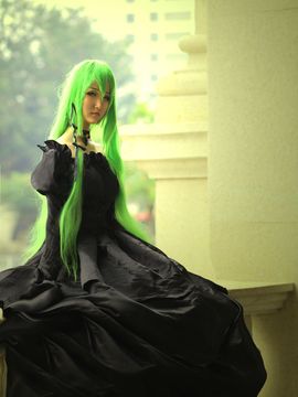 《叛逆的鲁路修》C.C.女王礼服 C O S P L A Y_COS 反叛的鲁路修 C.C. 遇见你之前，我一直是死的。 (10)