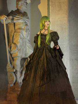 《叛逆的鲁路修》C.C.女王礼服 C O S P L A Y_叛逆的鲁鲁修cc黑礼服 (2)