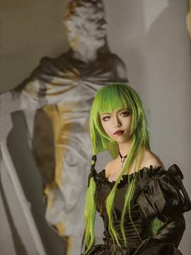 《叛逆的鲁路修》C.C.女王礼服 C O S P L A Y_叛逆的鲁鲁修cc黑礼服 (3)