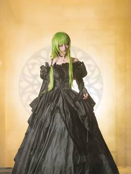 《叛逆的鲁路修》C.C.女王礼服 C O S P L A Y_叛逆的鲁鲁修cc黑礼服 (7)