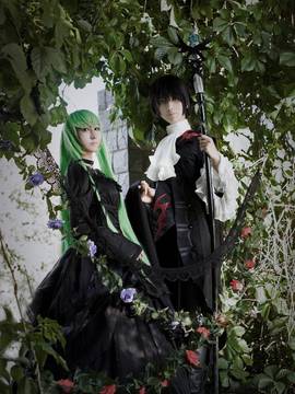 《叛逆的鲁路修》C.C.女王礼服 C O S P L A Y_【COS正片】叛逆的鲁鲁修—CD封面黑礼服 (3)