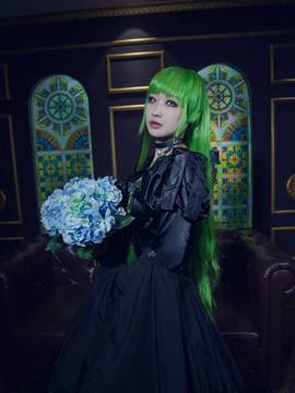 《叛逆的鲁路修》C.C.女王礼服 C O S P L A Y_叛逆的鲁鲁修 CC黑礼服.ver (7)