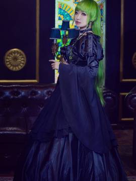 《叛逆的鲁路修》C.C.女王礼服 C O S P L A Y_叛逆的鲁鲁修 CC黑礼服.ver (10)