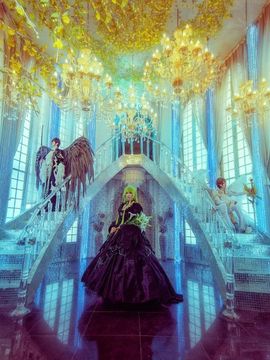 《叛逆的鲁路修》C.C.女王礼服 C O S P L A Y_叛逆的鲁鲁修 (10)