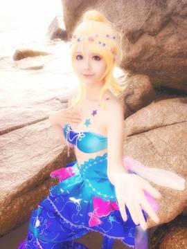 《lovelive！》绚濑绘里人鱼ver C O S P L A Y_嘘...是人鱼喔 (3)
