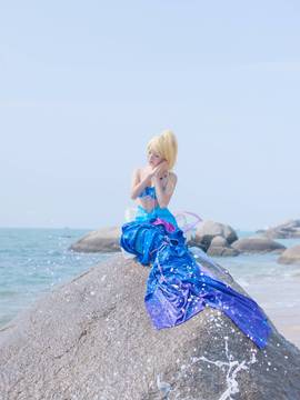 《lovelive！》绚濑绘里人鱼ver C O S P L A Y_【绚濑绘里人鱼觉醒】Хорошо！ (9)