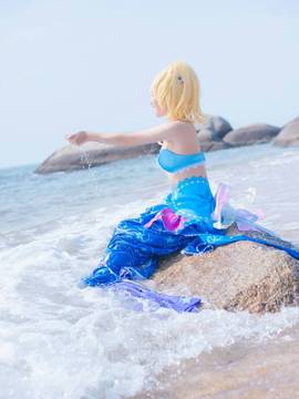 《lovelive！》绚濑绘里人鱼ver C O S P L A Y_【绚濑绘里人鱼觉醒】Хорошо！ (6)