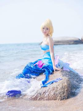 《lovelive！》绚濑绘里人鱼ver C O S P L A Y_【绚濑绘里人鱼觉醒】Хорошо！ (7)