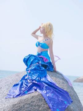 《lovelive！》绚濑绘里人鱼ver C O S P L A Y_【绚濑绘里人鱼觉醒】Хорошо！ (8)
