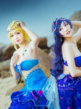 《lovelive！》绚濑绘里人鱼ver C O S P L A Y_ELI 看到人鱼你将得到今年最好的消息 (1)