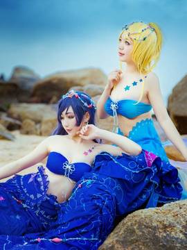 《lovelive！》绚濑绘里人鱼ver C O S P L A Y_ELI 看到人鱼你将得到今年最好的消息 (2)