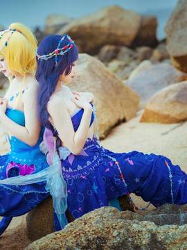 《lovelive！》绚濑绘里人鱼ver C O S P L A Y_ELI 看到人鱼你将得到今年最好的消息 (3)
