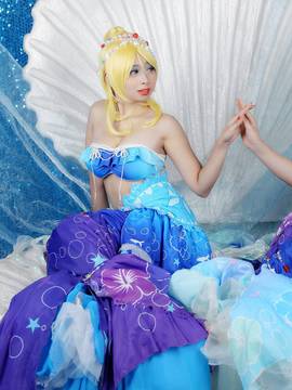 《lovelive！》绚濑绘里人鱼ver C O S P L A Y_Lovelive!人鱼觉醒绘里 (2)