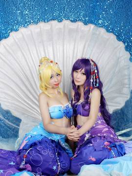 《lovelive！》绚濑绘里人鱼ver C O S P L A Y_Lovelive!人鱼觉醒绘里 (3)