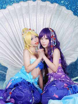 《lovelive！》绚濑绘里人鱼ver C O S P L A Y_Lovelive!人鱼觉醒绘里 (4)