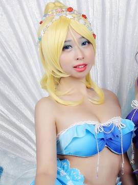 《lovelive！》绚濑绘里人鱼ver C O S P L A Y_Lovelive!人鱼觉醒绘里 (6)