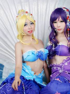 《lovelive！》绚濑绘里人鱼ver C O S P L A Y_Lovelive!人鱼觉醒绘里 (7)