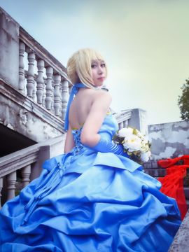 《王の恋》型月十周年Saber红蓝双王礼服C O S P L A Y&nbsp;&nbsp;[ 编辑 ]_saber尼禄婚纱 (7)