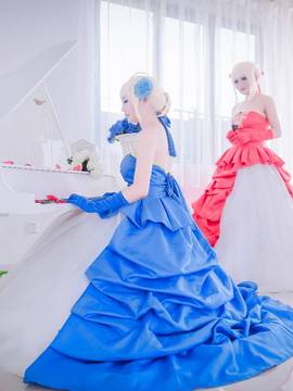 《王の恋》型月十周年Saber红蓝双王礼服C O S P L A Y  [ 编辑 ]_#型月十周年红蓝礼服# Saber 尼禄 (9)