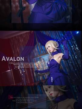 《Fate stay night》saber小礼服 C O S P L A Y_FateGO Saber Alter 满破 (7)