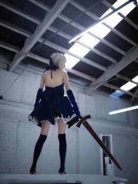 《Fate stay night》saber小礼服 C O S P L A Y_阿尔托莉雅·潘德拉贡 Alter (11)