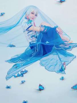《VOCALOID家族》言和的青花瓷旗袍  C O S P L A Y_言和的青花瓷旗袍  C O S (1)