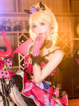 《lovelive！》绚濑绘里小恶魔 C O S P L A Y_绚濑绘里小恶魔 C O S (2)