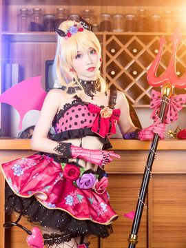 《lovelive！》绚濑绘里小恶魔 C O S P L A Y_绚濑绘里小恶魔 C O S (4)