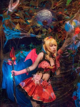 《lovelive！》绚濑绘里小恶魔 C O S P L A Y_这黑暗的夜晚，是属于我的世界…… (5)