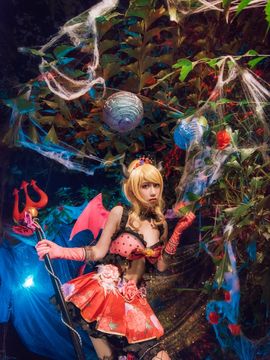 《lovelive！》绚濑绘里小恶魔 C O S P L A Y_这黑暗的夜晚，是属于我的世界…… (6)