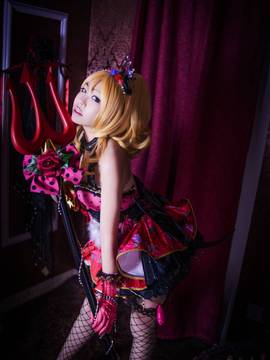 《lovelive！》绚濑绘里小恶魔 C O S P L A Y_绘里小恶魔-《夜的时间》 (18)