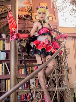 《lovelive！》绚濑绘里小恶魔 C O S P L A Y_lovelive小惡魔覺醒 (2)