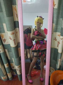 《lovelive！》绚濑绘里小恶魔 C O S P L A Y_在棚子拍片了，自拍留念吧 (3)