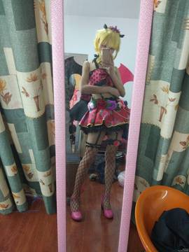 《lovelive！》绚濑绘里小恶魔 C O S P L A Y_在棚子拍片了，自拍留念吧 (4)