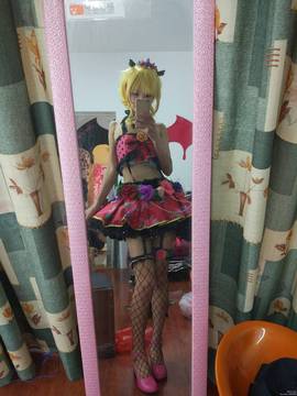 《lovelive！》绚濑绘里小恶魔 C O S P L A Y_在棚子拍片了，自拍留念吧 (5)
