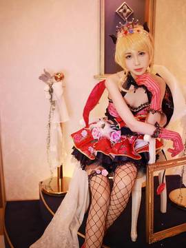 《lovelive！》绚濑绘里小恶魔 C O S P L A Y_Lovelive！小恶魔觉醒绘里 (1)