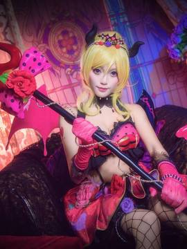 《lovelive！》绚濑绘里小恶魔 C O S P L A Y_Love Live! ψ Sweet devil ψ 绘 (1)