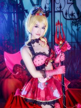 《lovelive！》绚濑绘里小恶魔 C O S P L A Y_Love Live！小恶魔觉醒绘 (6)