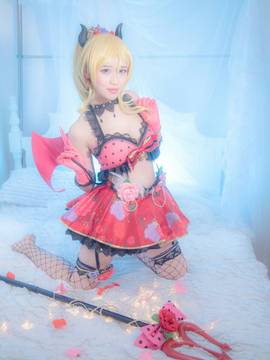《lovelive！》绚濑绘里小恶魔 C O S P L A Y_Love Live！小恶魔觉醒绘 (7)