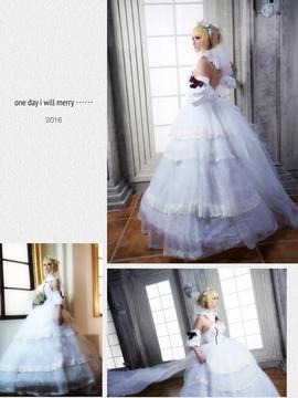 《Fate Stay Night 》Saber lily 同人婚纱 Cosplay_Saber lily 同人婚纱 C O S (2)