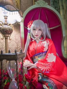 《Fate Grand Order》玛丽·安托瓦内特日式和服 C O S P L A Y_0007