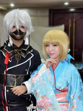 《Fate Stay Night》Saber晴着ver.~吾王和服新年挂画 C O S P L A Y_第一次cos (2)