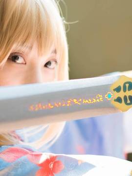 《Fate Stay Night》Saber晴着ver.~吾王和服新年挂画 C O S P L A Y_啊……分享一只温柔的saber (1)
