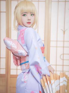 《Fate Stay Night》Saber晴着ver.~吾王和服新年挂画 C O S P L A Y_晴れ着ver.